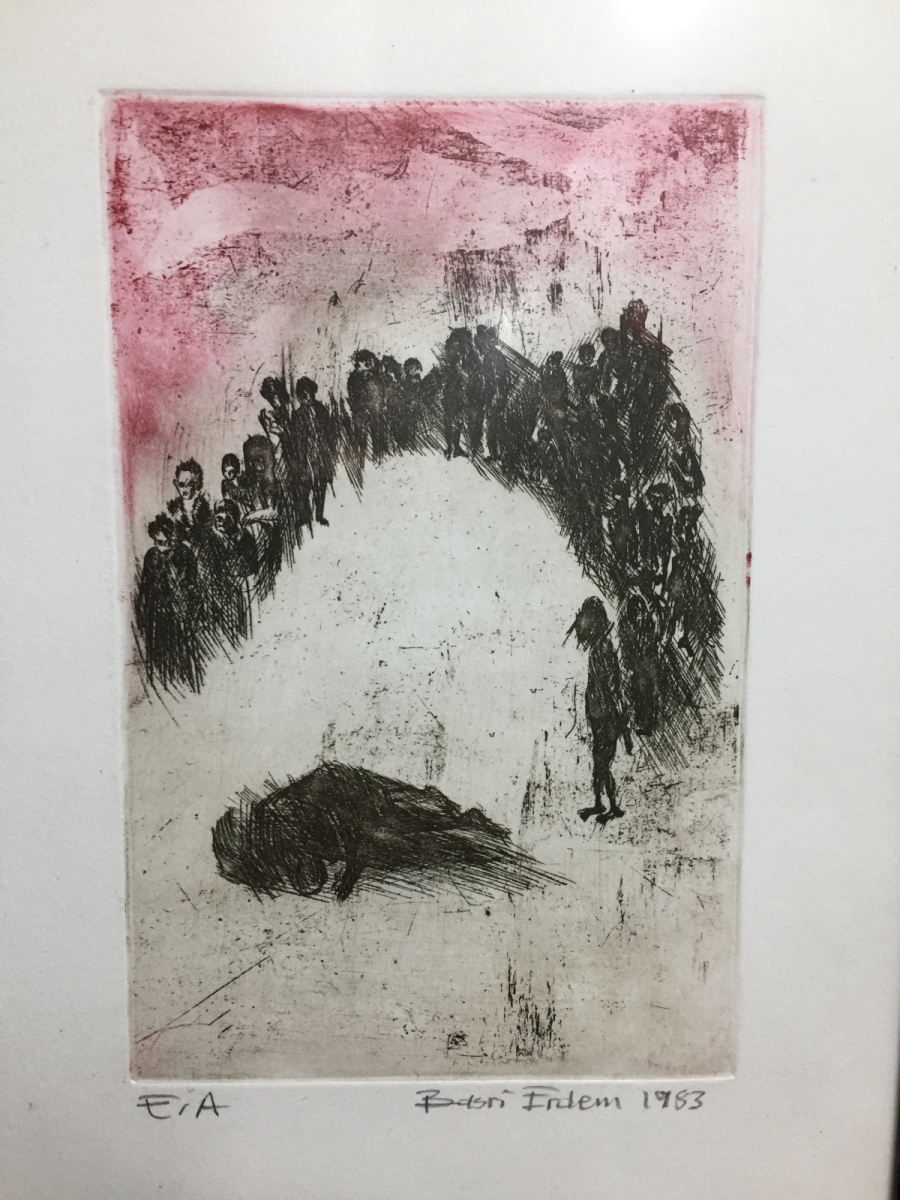 Basri Erdem - OLAY, MetalGravür,20x15cm.,1985