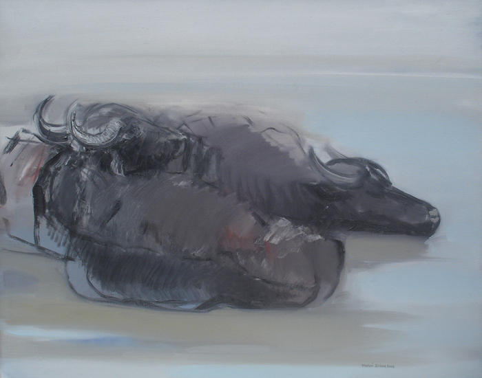 Basri Erdem, MANDALAR, Tuval Üzerine Yağlıboya, 100x125 cm., 2004